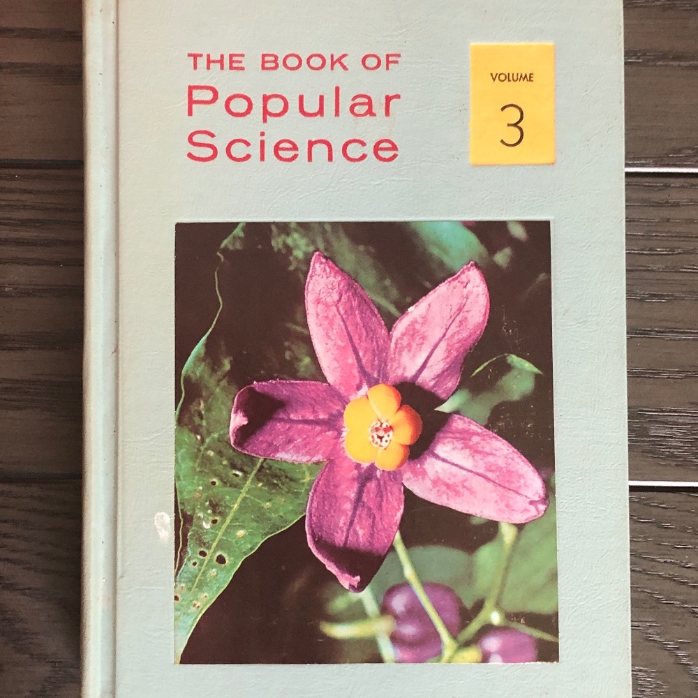 3/$24 VTG 1964 Grolier Book of Popular Science Vol. 3 Hardcover Encyclopedia GUC